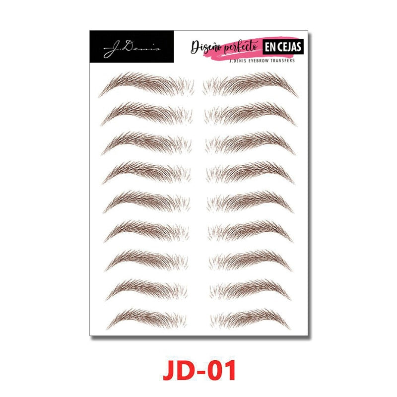 4D Waterproof Fake Eyebrow Tattoo Sticker